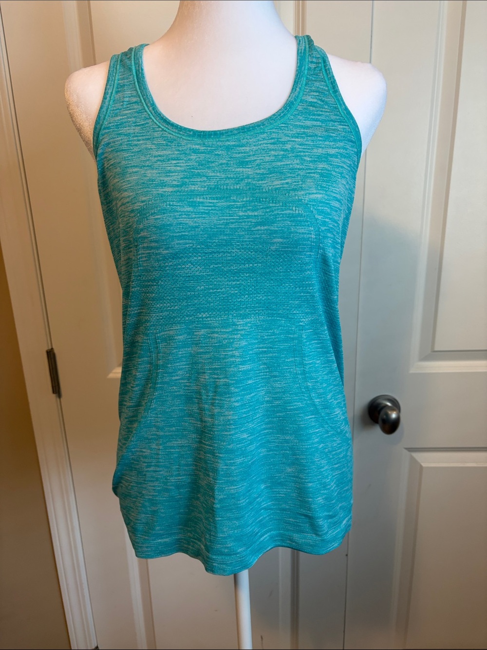 lululemon athletica Turquoise Space-Dye Racerback Tank
